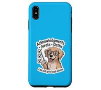 Riconoscimenti Giurati Giuramenti Notaio Cane Opera d'arte Custodia per iPhone XS Max