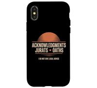 Riconoscimenti Giurati Giuramenti Notaio Opera d'arte retrò Custodia per iPhone X/XS