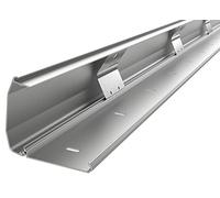 RICOO Canalina passacavi Tubo Z1110-S cavo Per Supporto TV Nascondi cavi Organizer salvaspazio Canale Scrivania Alluminio Argenteo 110 cm