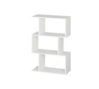 RICOO Libreria scaffale 106 x 70 x 30 cm WM075-WM Scaffalatura con 3 ripiani Bianco opaco