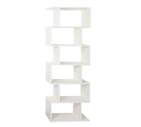 RICOO Libreria scaffale 192 x 70 x 25 cm WM070-WM Scaffalatura con 6 ripiani Bianca opaca