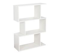 RICOO Libreria scaffale 97 x 70 x 25 cm WM072-WM Scaffalatura con 3 ripiani Bianca opaca