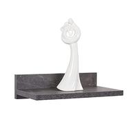 RICOO Mensola da muro 30 x 8 x 19 cm WM057-BG Scaffale da parete salvaspazio Grigio cemento
