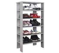 RICOO Scarpiera salvaspazio 105 x 60 x 32 cm WM041-PL Scaffale mobile ingresso Grigio - Portascarpe