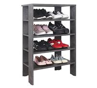 RICOO Scarpiera salvaspazio 88 x 60 x 32 cm WM040-BG Scaffale mobile ingresso Grigio cemento - Portascarpe