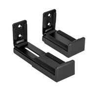 RICOO Supporti per Soundbar Universali Regolabili a Parete, LH067 Soundbar support universal, Supporti per casse audio, Soundbar bracket, Supporto altoparlanti da parete, 2 Pezzi, Nero