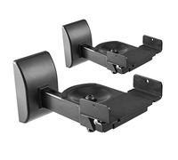 RICOO Supporto altoparlanti parete LH051-B (2 pezzi) Girevole Inclinabile Braccio muro casse altoparlante Negro