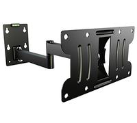 RICOO Supporto da parete per TV R02-21 universale per 13-32 pollici (circa 33-81 cm), orientabile, inclinabile, anche per TV LCD curvo, VESA 100 x 100, 200 x 100, nero