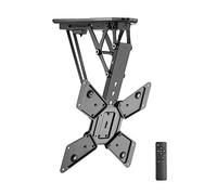 RICOO Supporto da soffitto per TV, pieghevole ed elettrico, per TV da 23 - 55 pollici, SE0544, supporto da parete per TV, elettrico, per TV, fino a 30 kg, con max. VESA 400 x 400 mm