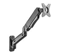 RICOO Supporto monitor muro S4611 Girevole Inclinabile Schermo PC 17-32" (43-81 cm) Staffa monitor universale LED Curvo VESA 75 x 75 100 x 100