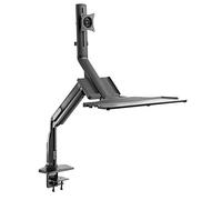 RICOO Supporto monitor scrivania TS5411 Girevole Inclinabile Schermi 17-32" (43-81 cm) Braccio schermo PC Staffa universale VESA 75 x 75 100 x 100