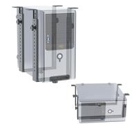 RICOO Supporto PC scrivania TRH02-B Montaggio della case sotto tavolo Computer sottoscrivania Salvaspazio Fisso Regolabile Colore nero