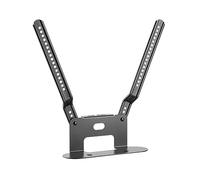 RICOO Supporto per Soundbar, LH061 Sound bar bracket, Compatibile con Sonos Beam Soundbar, Carico fino a 5 kg, Montaggio a Doppio Foro, Gestionale Cavi Incluso, 142 x 345 x 518 mm, Nero