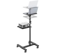 RICOO Supporto proiettore pavimento CZ0800 Porta beamer mobile Cavalletto terra Altezza regolabile Rialzo universal Mensola per PC portatile