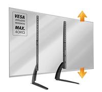 RICOO Supporto TV da tavolo FS502 Televisore 30-65" (76-165 cm) Staffa universale Piedistallo televisione LED/LCD/Curvo VESA 200 x 200-800 x 400 Nero