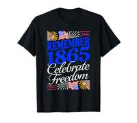Ricorda 1865 Celebra la libertà Design Patriottico Maglietta