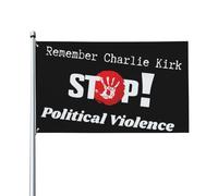 Ricorda Charlie Kirk, bandiere contro la violenza politica, 3x5, decorazione da parete per esterni, per la cameretta delle ragazze, 3x5 piedi