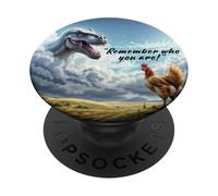 Ricorda chi sei dinosauro pollo PopSockets PopGrip Adesivo