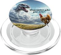 Ricorda chi sei dinosauro pollo PopSockets PopGrip per MagSafe