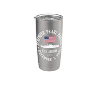 Ricorda Pearl Harbor 7 dicembre 1941 U.S.S. Arizona BB39 Bicchiere termico in acciaio inox doppia parete