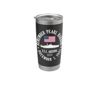 Ricorda Pearl Harbor 7 dicembre 1941 U.S.S. Arizona BB39 Bicchiere termico in acciaio inox doppia parete