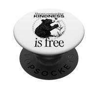 Ricorda sempre che la gentilezza è gratuita (grafica Cute Bear) PopSockets PopGrip Adesivo