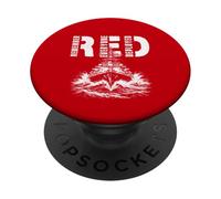 Ricorda tutti schierati - Truppe di supporto del Venerdì ROSSO PopSockets PopGrip Adesivo