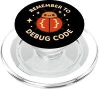 "Ricordati di debug del codice" Divertente Bug di codifica carino PopSockets PopGrip per MagSafe