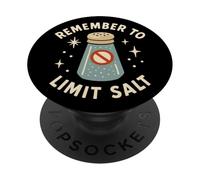 Ricordati di limitare Salt Cute Funny Vintage PopSockets PopGrip Adesivo