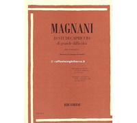 Ricordi 10 studi capriccio per clarinetto sib Magnani Aurelio