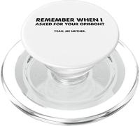 Ricordi quando ho chiesto la tua opinione? Gia', neanche io. PopSockets PopGrip per MagSafe