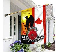 Ricordo Canadese In Onore Del Sacrificio - Per Non Dimenticare Bandiere All'Aperto Deluxe Bandiera Da Giardino Bandiera Da Cortile Decorazione Per Esterni Interni Fattoria M