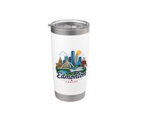 Ricordo del Canada/Edmonton Bicchiere termico in acciaio inox doppia parete