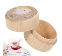Ricordo del primo taglio di capelli, contenitore in legno come decorazione | Ciocca di capelli come ricordo per la casa dei nonni, la camera da letto e le ragazze e come accessori fotografici