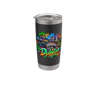 Ricordo dello skyline della città di Dublino - Graffiti Bicchiere termico in acciaio inox doppia parete