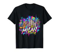 Ricordo dello Skyline della Città di Milano - Graffiti Maglietta