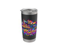 Ricordo dello skyline della città di Porto - Graffiti Bicchiere termico in acciaio inox doppia parete