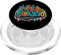 Ricordo dello skyline di Sarajevo dei graffiti - Arte di PopSockets PopGrip per MagSafe