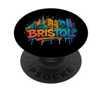 Ricordo dell'orizzonte di Bristol dei graffiti PopSockets PopGrip Adesivo