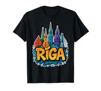 Ricordo dell'orizzonte di Riga - Città di Riga Maglietta