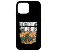 RICORDO GLI EROI D Day Veterans Day giorno dell'indipendenza Custodia per iPhone 16 Pro Max