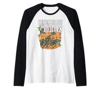 RICORDO GLI EROI D Day Veterans Day giorno dell'indipendenza Maglia con Maniche Raglan
