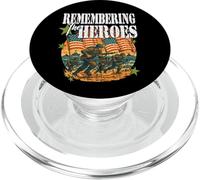 RICORDO GLI EROI D Day Veterans Day giorno dell'indipendenza PopSockets PopGrip per MagSafe