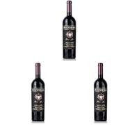 Ricossa Barbera Appassimento Piemonte DOC - Vino Rosso Italiano - Bottiglia 750 ml - 14% Vol - Elegante, Corposo e Complesso (Confezione da 3)