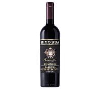 Ricossa Barbera Piemonte Doc Appassimento - Vino Rosso Piemontese da Uve Barbera - Anticonformista, Moderno, Rotondo, Morbido - Frutti di Bosco, Vaniglia, Violetta - 14% Vol - 750ml
