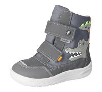 RICOSTA Stivali da ragazzo Nevis, scarpe basse per bambini, larghezza: largo: largo, inserto sciolto, Sympatex, luce lampeggiante, scarpa a piedi nudi, Grigio Carbon 490, 28 EU Larga