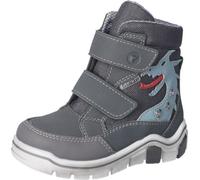 RICOSTA Stivali GRISU by PEPINO drago cool con luce lampeggiante HighTech/tessile chiusura in velcro fodera calda ragazzi grigio/blu drago taglia 27