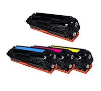 Ricostruita per HP colore LaserJet CM 1512 H - CB540A - CB543A - Toner set 4x nero, 2x ciano, 2x magenta, 2x giallo - Per ca. 4 x 2200 & 6 x 1400 paginas (5% copertura)