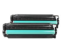 Ricostruita per HP colore LaserJet CP 2025 - CC530AD - Toner set 2x nero - Per ca. 2 x 3.500 paginas (5% copertura)