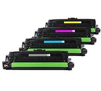 Ricostruita per HP colore LaserJet Enterprise CP 4525 xh - CE260X - CE261A - CE263A - Toner set nero, ciano, magenta, giallo - Per ca. 1 x 17.000 & 3 x 11.000 paginas (5% copertura)